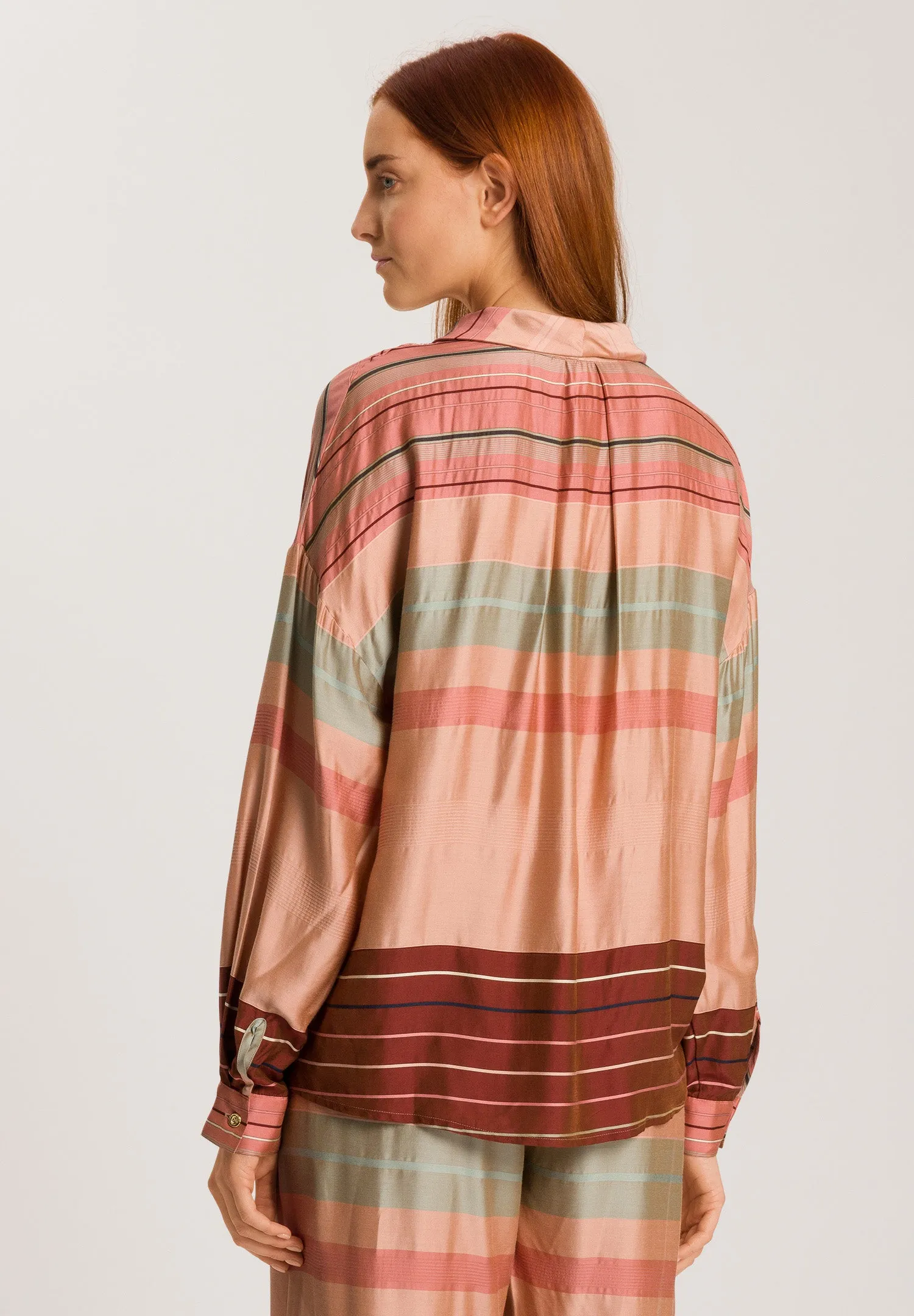 Hannah Long Sleeve Shirt | Earth Tanned Stripe 74858-2166