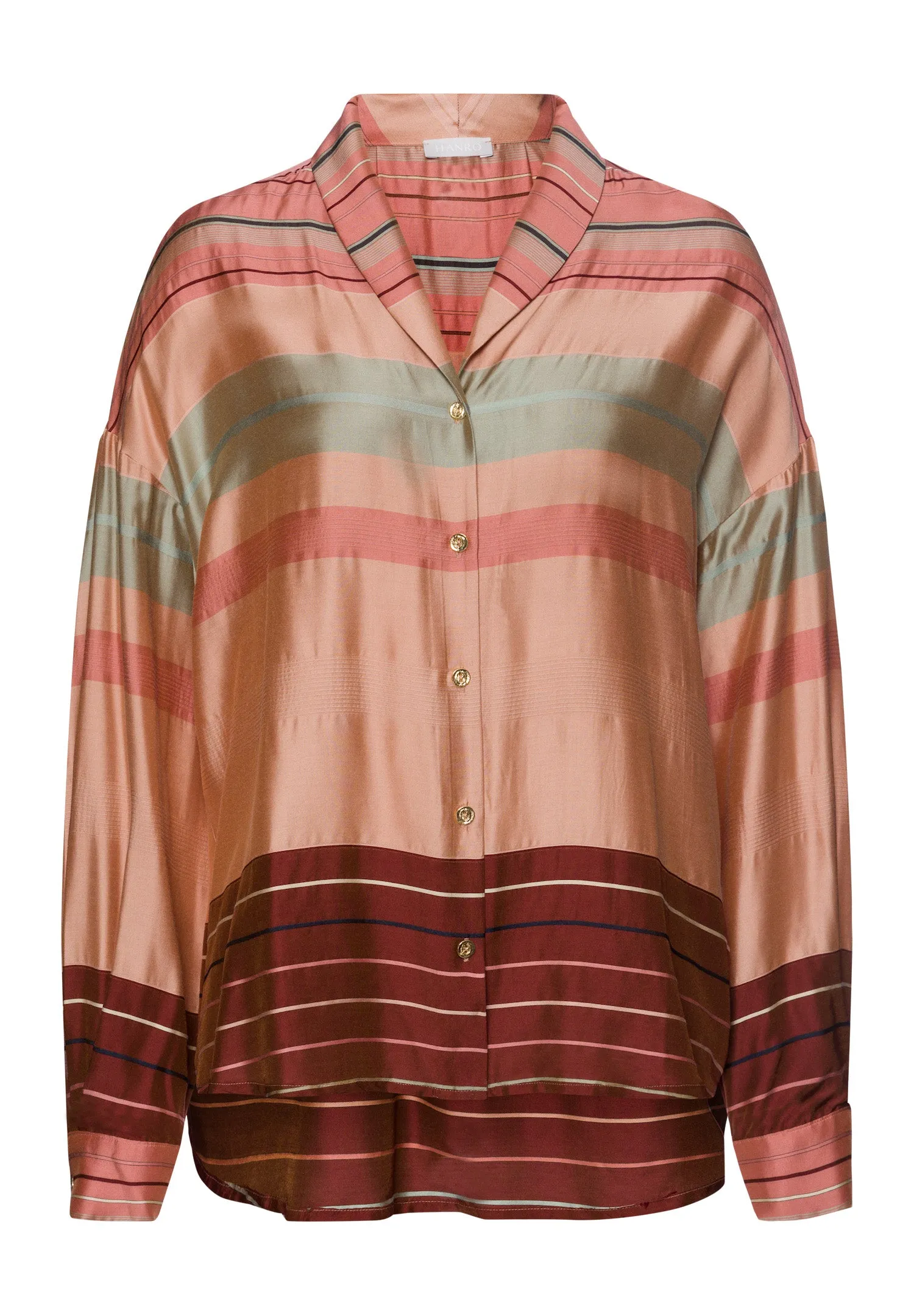 Hannah Long Sleeve Shirt | Earth Tanned Stripe 74858-2166