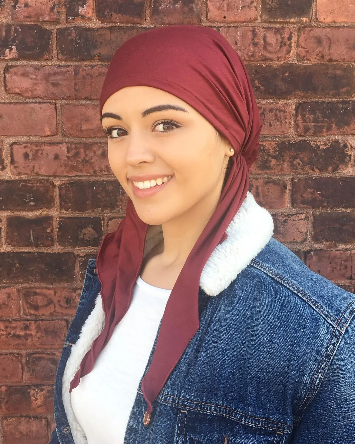 Head Scarves That Don’t Slip | Eco Friendly Sustainable BAMBOO FABRIC Slip On Style Pre-Tied Head Scarf Hair Wrap For Women