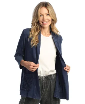 Jess & Jane Mineral Washed French Terry Kimono Jacket - M95