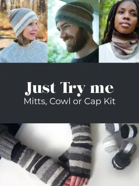 Just Try Me (Mitts, Cowl or Cap) Kit <br><small>yarn & knitting pattern kit</small>