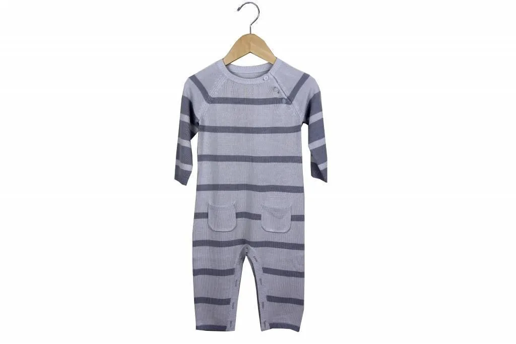 Knit Bamboo Stripe Rompers