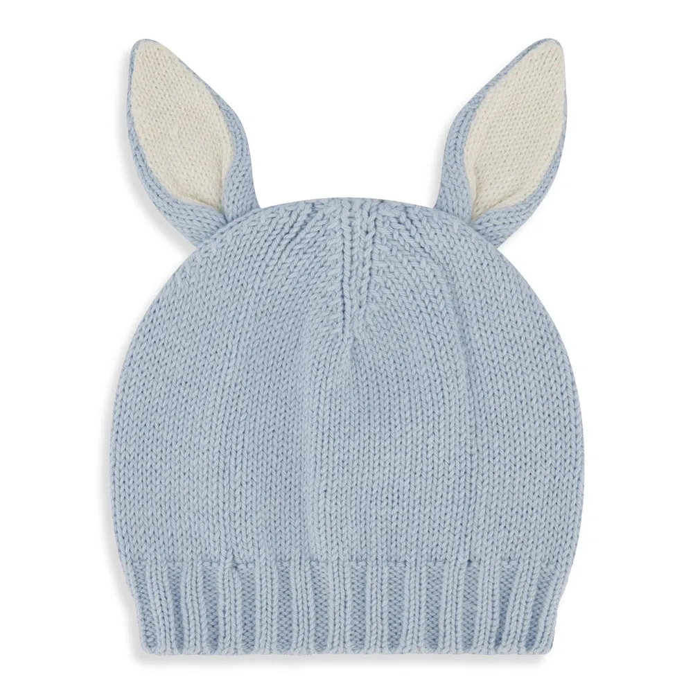 Knit Bunny Hat -- Sky Blue