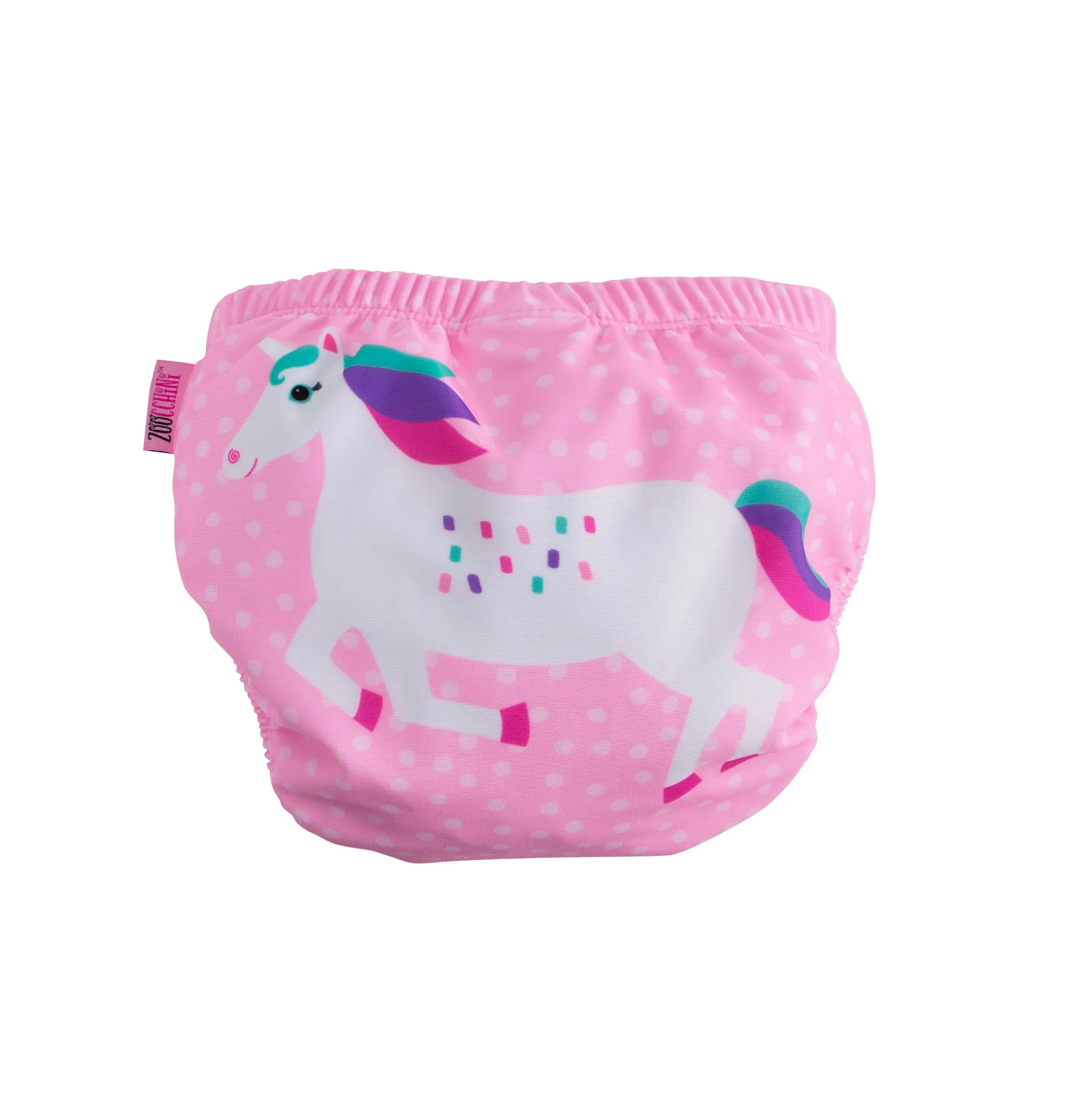 Knit Swim Diaper (2 Pc Set) - Unicorn