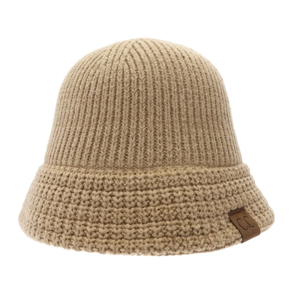 KNITTED CLOCHE C.C BUCKET HAT