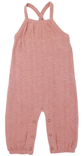 L'ovedbaby Pointelle Romper - Mauve