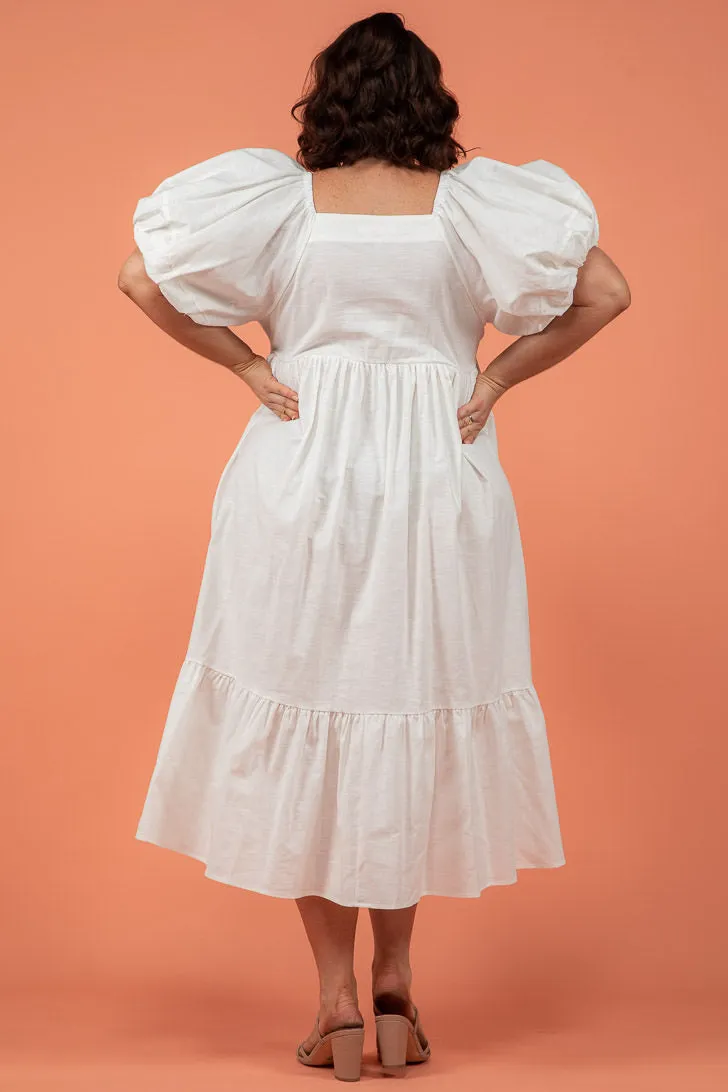 Lulu Midi Dress White