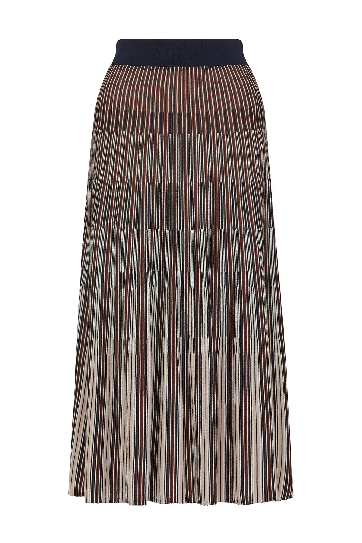 Madrid Crepe Skirt - Tile Jacquard