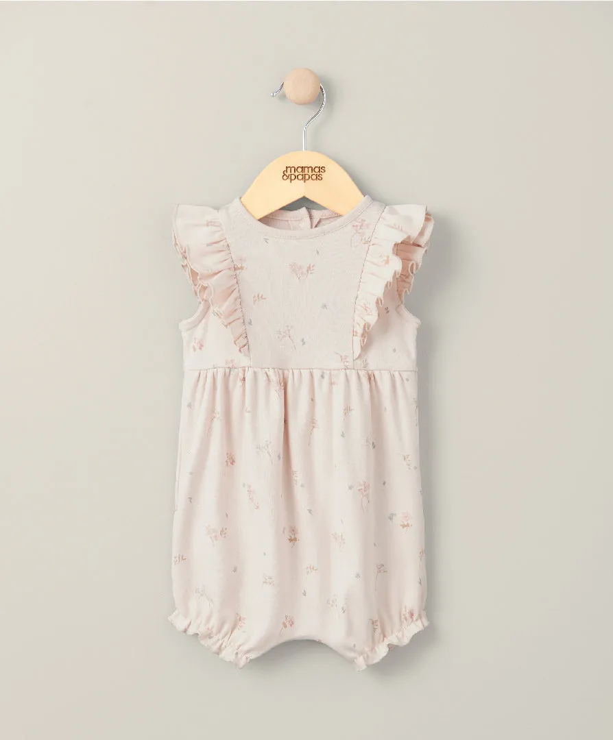 Mamas and Papas Floral Jersey Romper