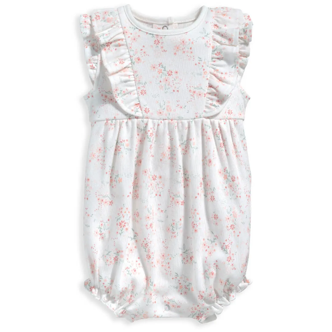 Mamas and Papas Floral Sleeveless Frill Romper