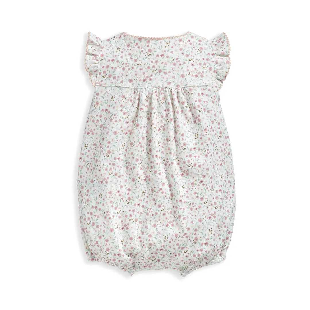 Mamas and Papas Sleeveless Ditsy Shortie Romper