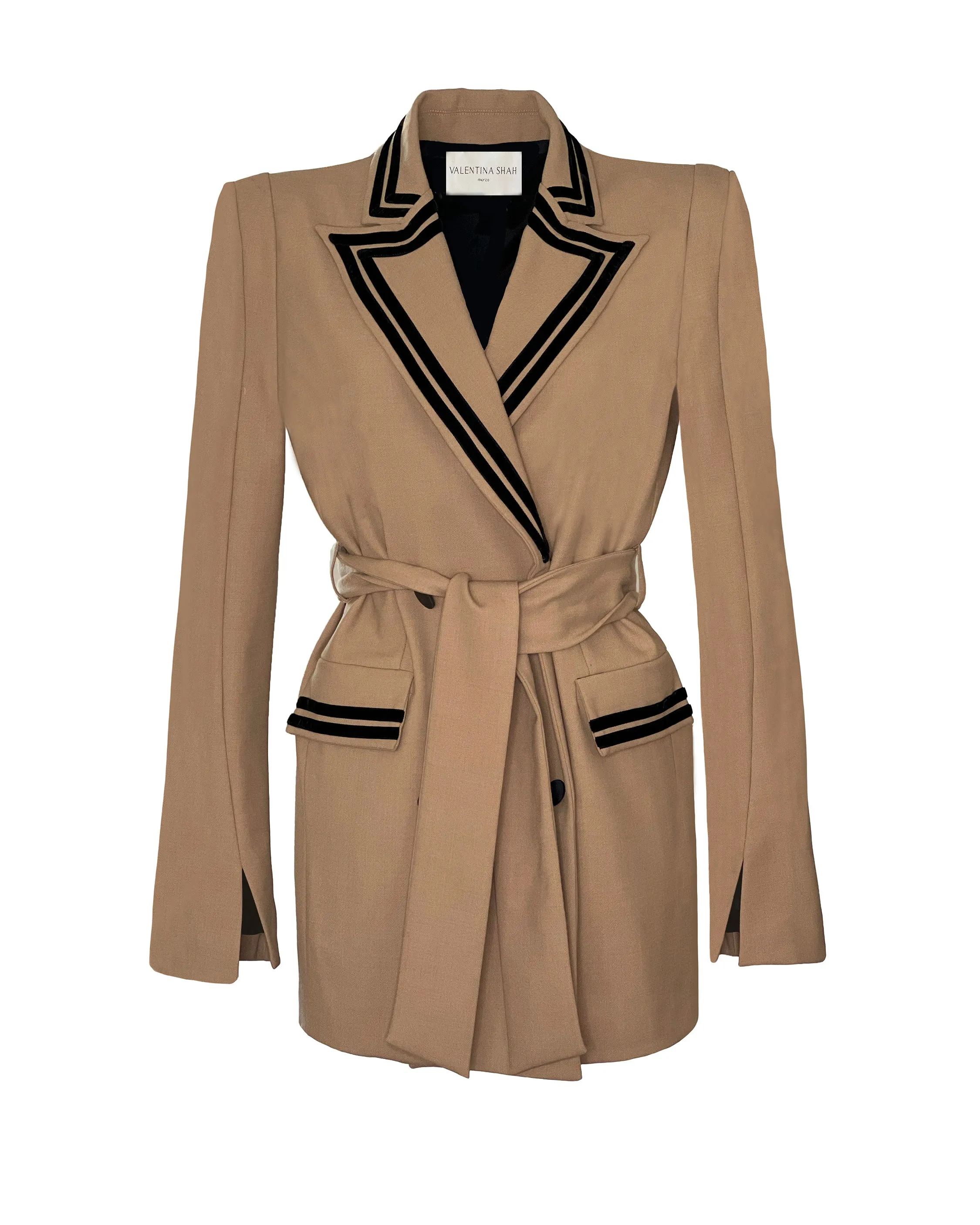 MARISSA BLAZER DRESS- CAMEL