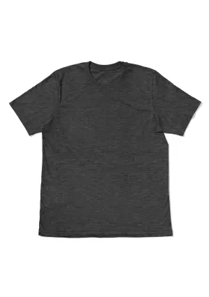 Men's Dark Gray Heather Short Sleeve Crew Neck T-Shirt