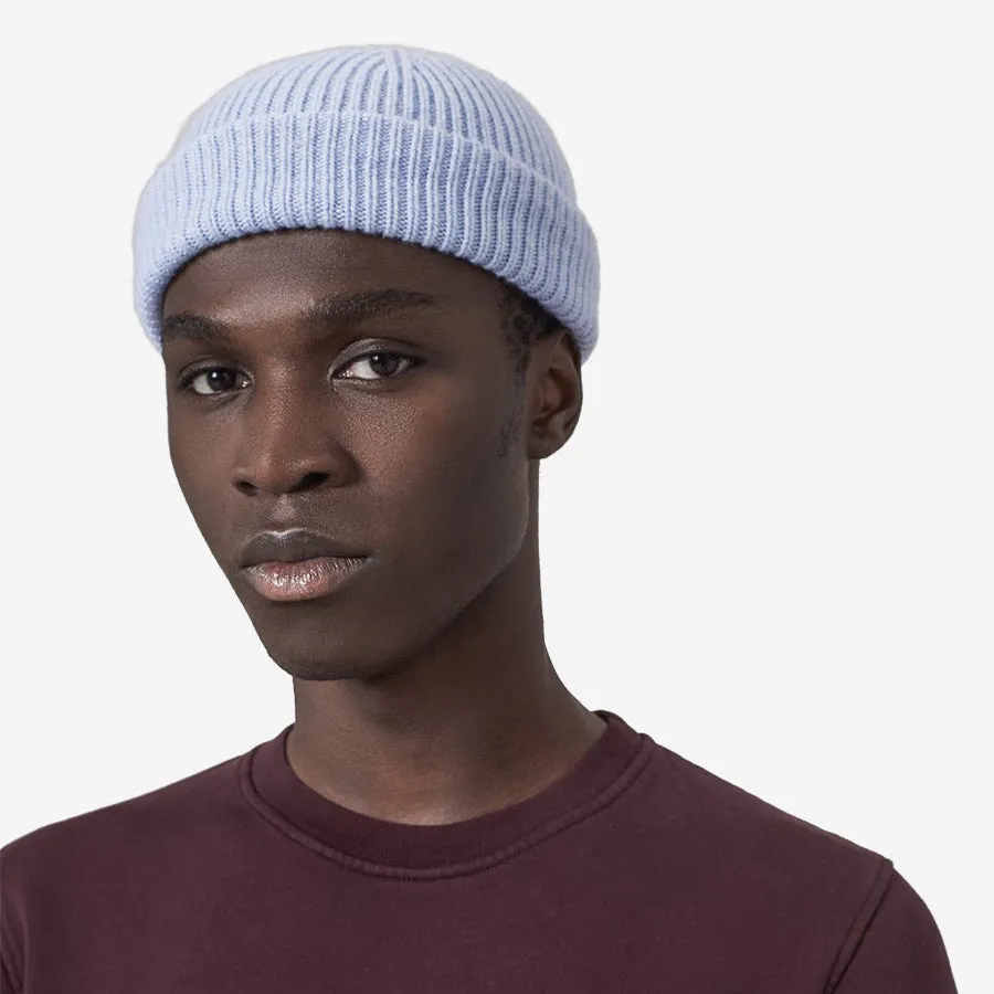 Merino Wool Beanie - Marine Blue