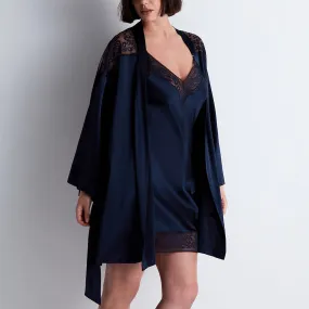 Midnight Whispers Kimono in Evening Blue