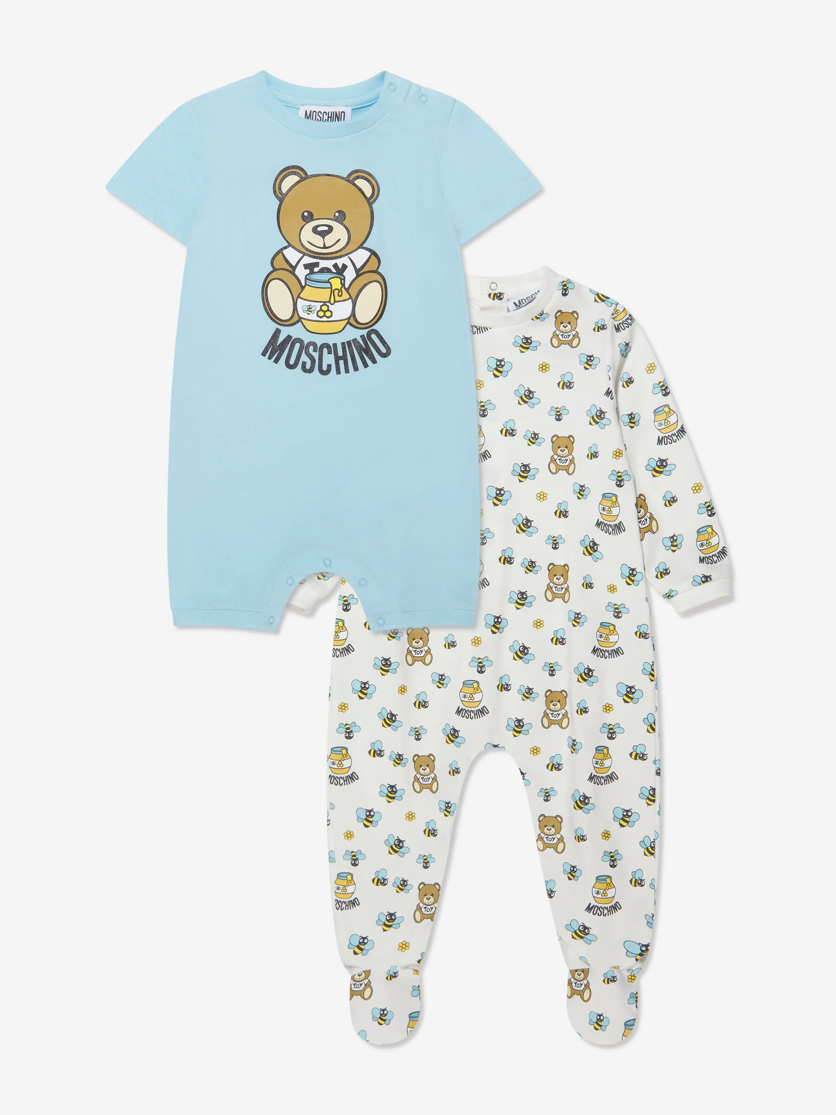 Moschino Baby Boys Romper And Babygrow Set in White