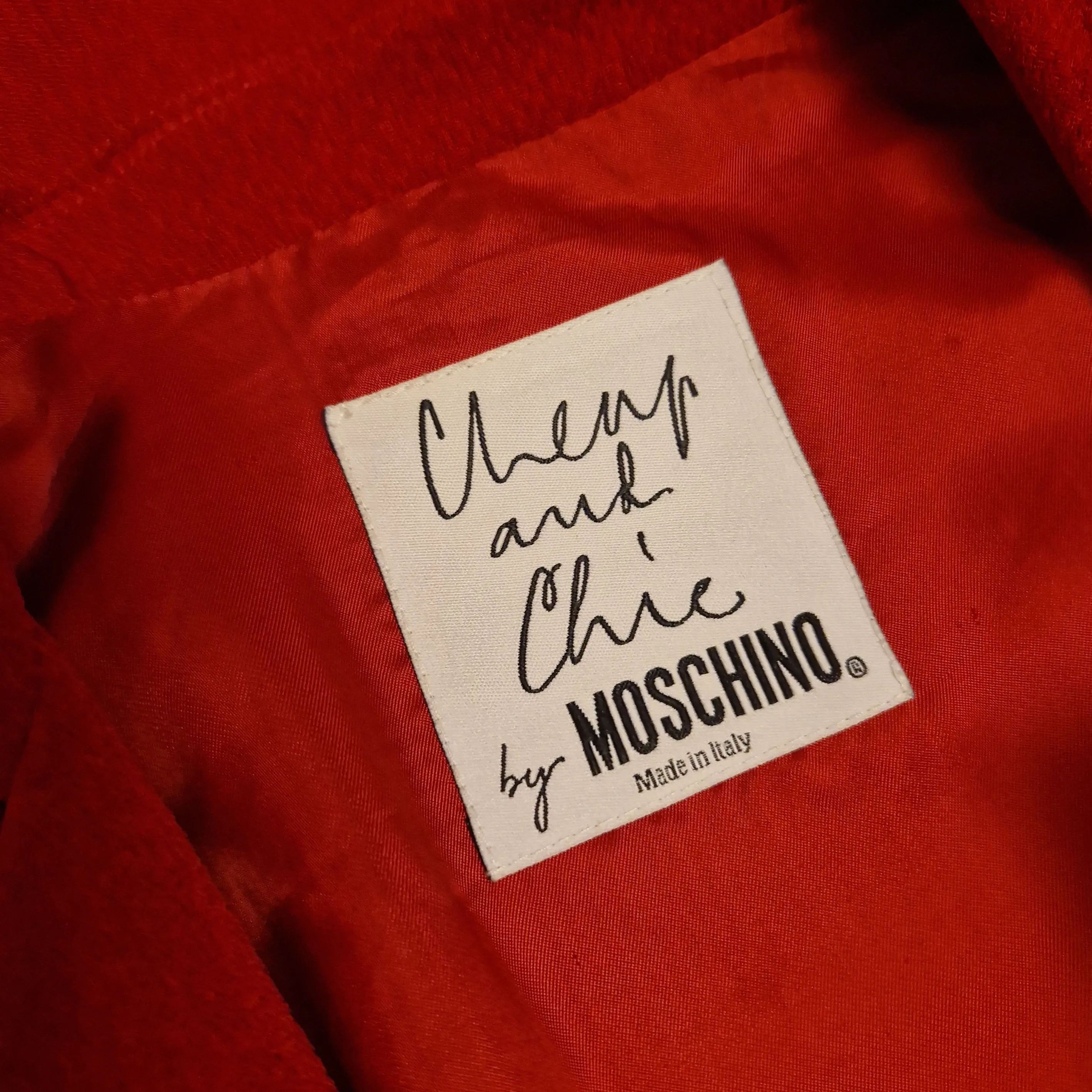 Moschino | Giacca rossa con fiori