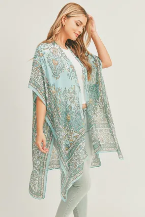 MS0279 Bailey Boho Print Kimono