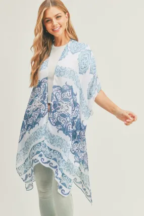 MS0281 Penelope Paisley Print Kimono