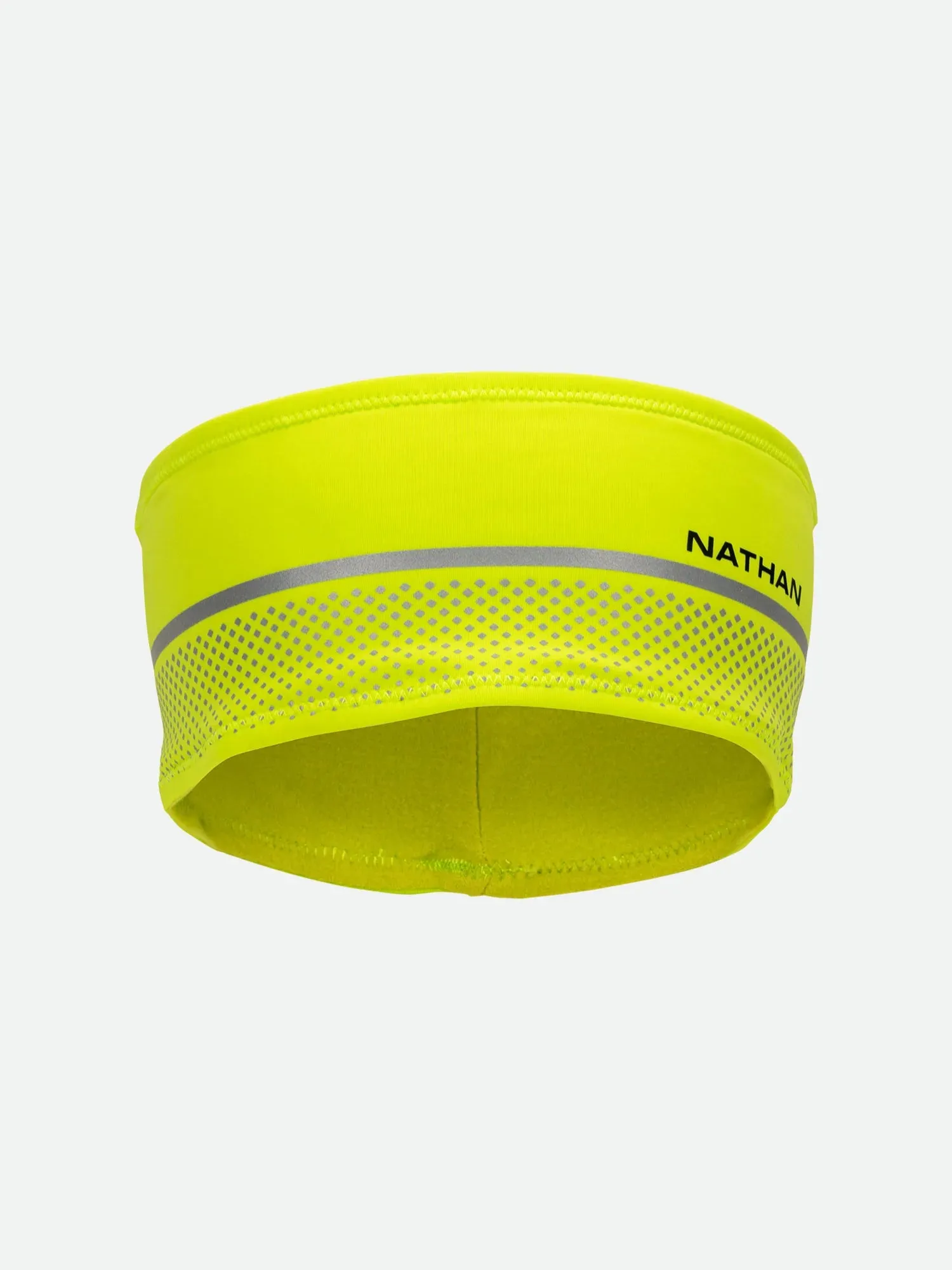 Nathan | HyperNight Reflective Headband | Hi Vis Yellow/Geo Print