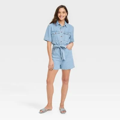 New - Women's Short Sleeve Romper - Universal Thread