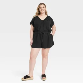 New - Women's Short Sleeve Romper - Universal Thread