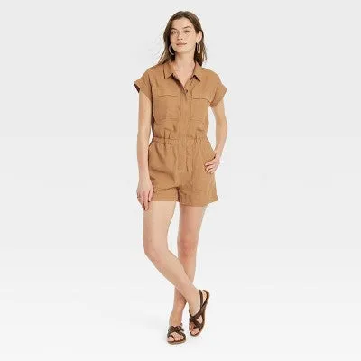 New - Women's Short Sleeve Romper - Universal Thread