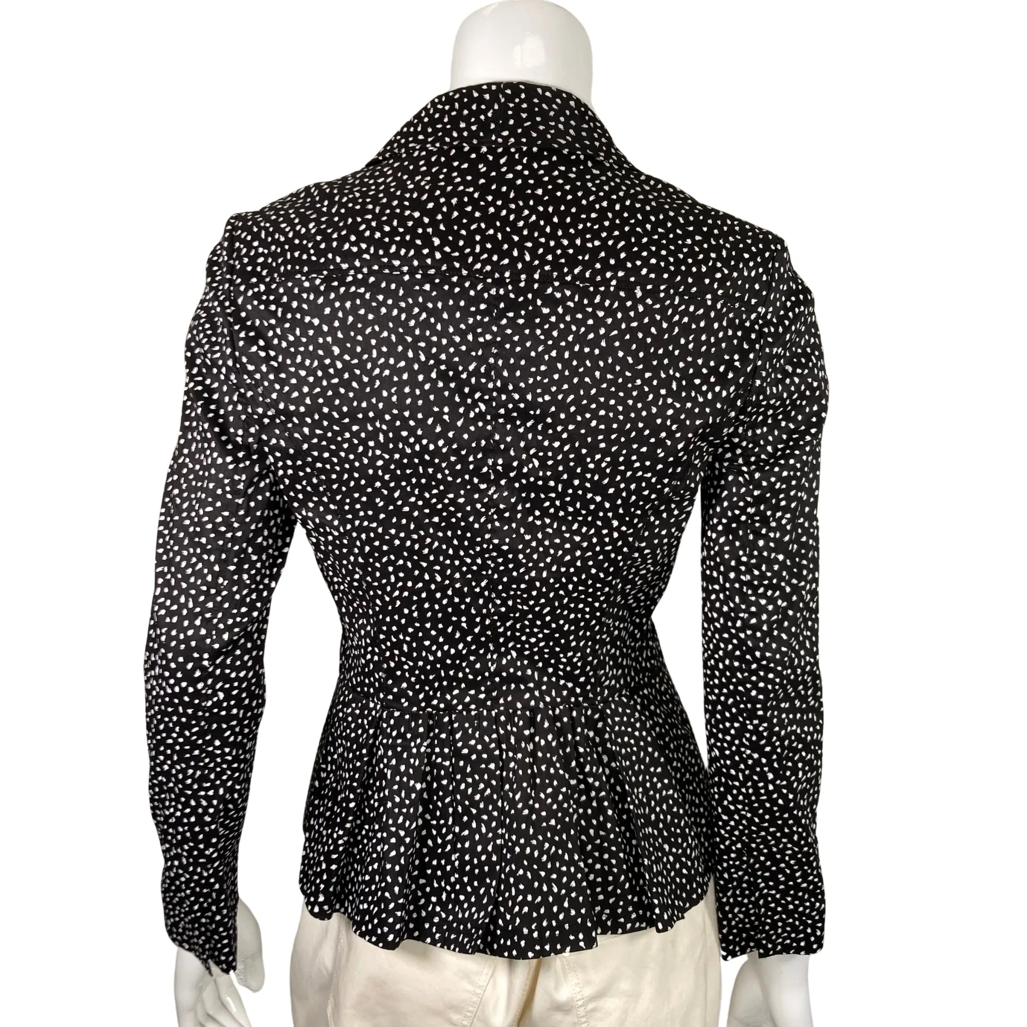 Nina Ricci White Polka Dot Blazer