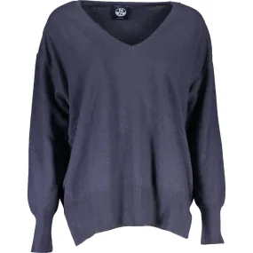 North Sails Blue Wool Women Sweater