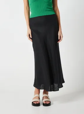 Ophelia Midi Skirt-Black