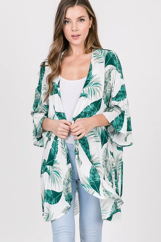 Oversized Tropical Kimono