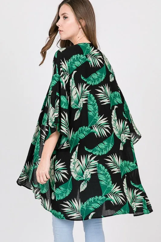 Oversized Tropical Kimono