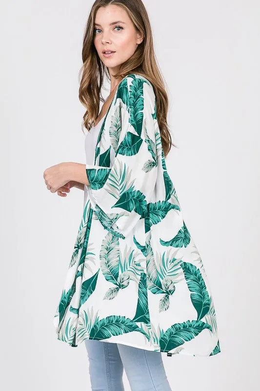 Oversized Tropical Kimono