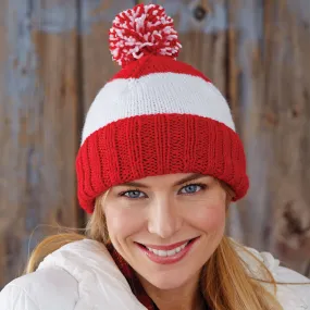 Patons Knit Patriot Stripes Hat