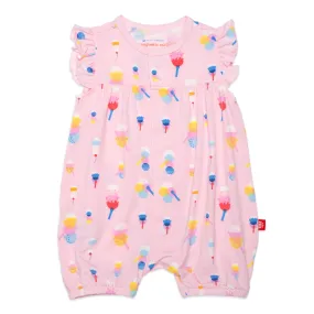 Pink Sunday Funday Modal Magnetic Romper