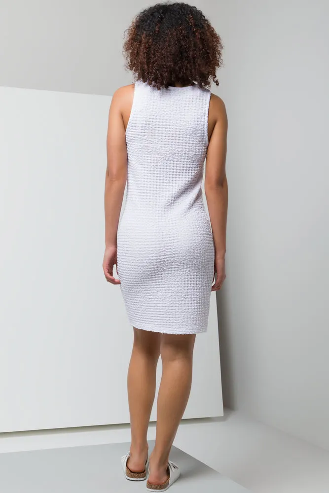 Racer Bodycon Dress White