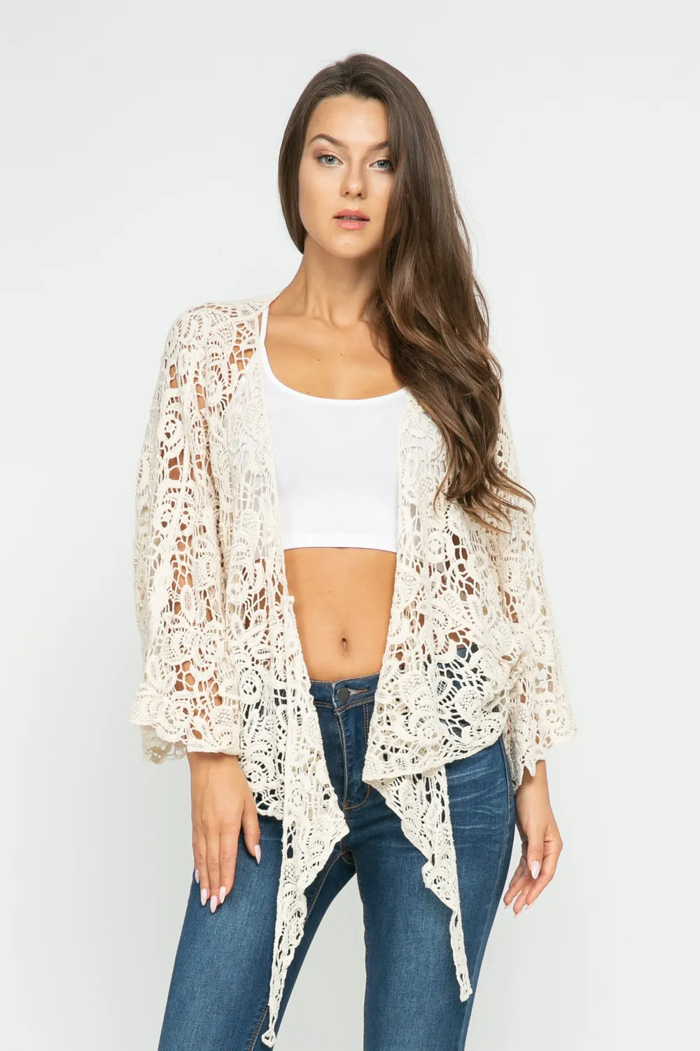 RAJ TALITA FLORAL WRAP KIMONO