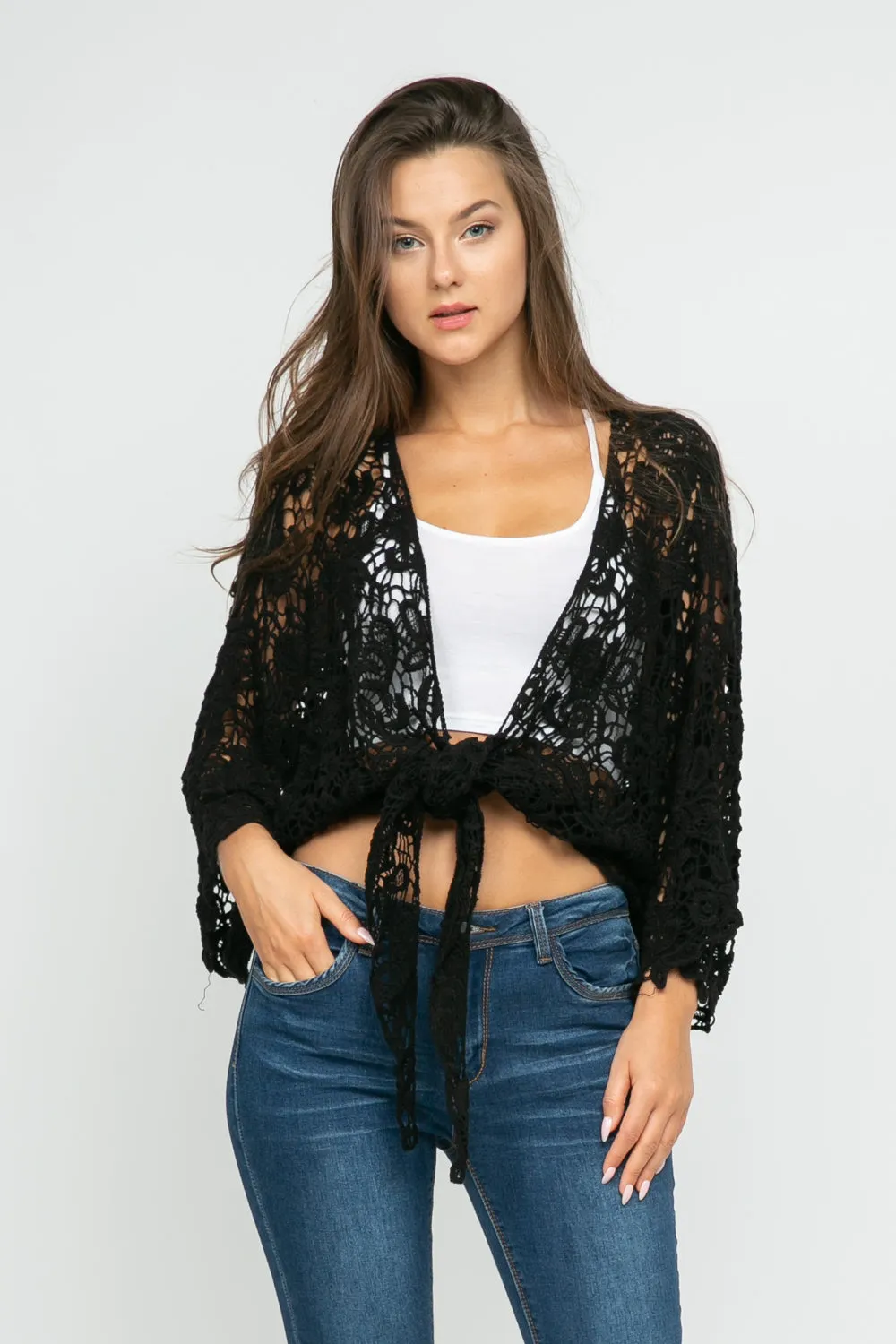 RAJ TALITA FLORAL WRAP KIMONO