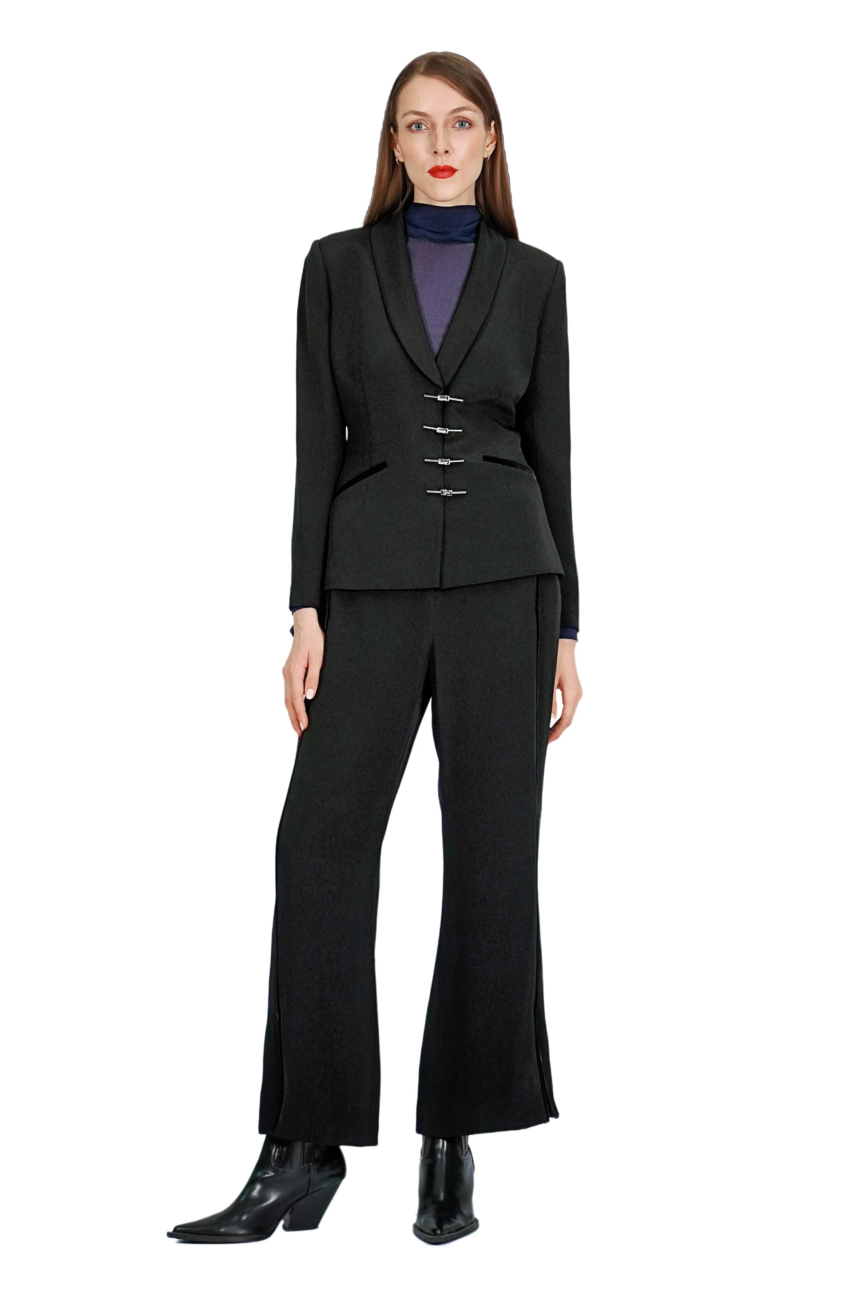 Ramona Silk Crepe Blazer