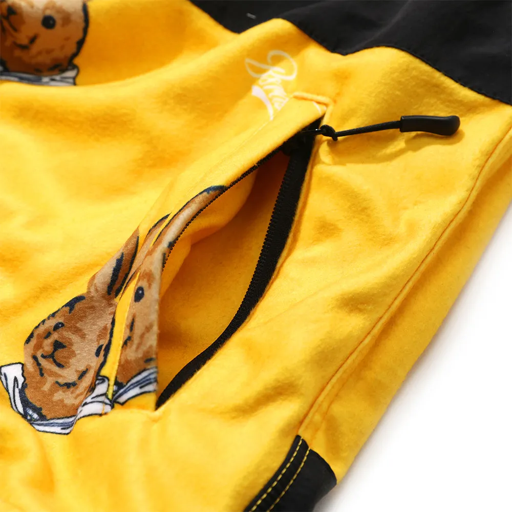 ROYAL FLEECE HOODED JACKET BEAR RABBIT YELLOW