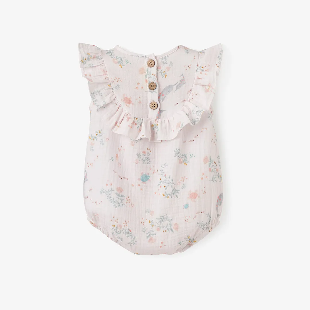 Sea Magic Organic Muslin Bubble Romper