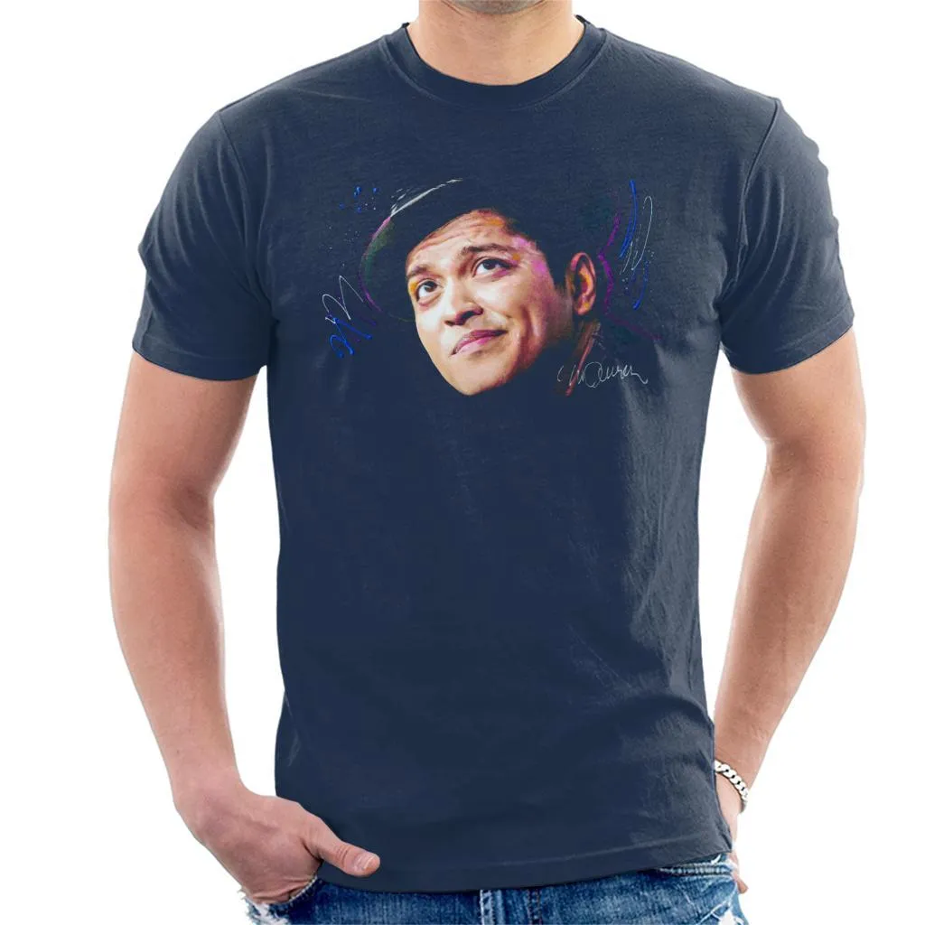 Sidney Maurer Original Portrait Of Bruno Mars Hat Men's T-Shirt