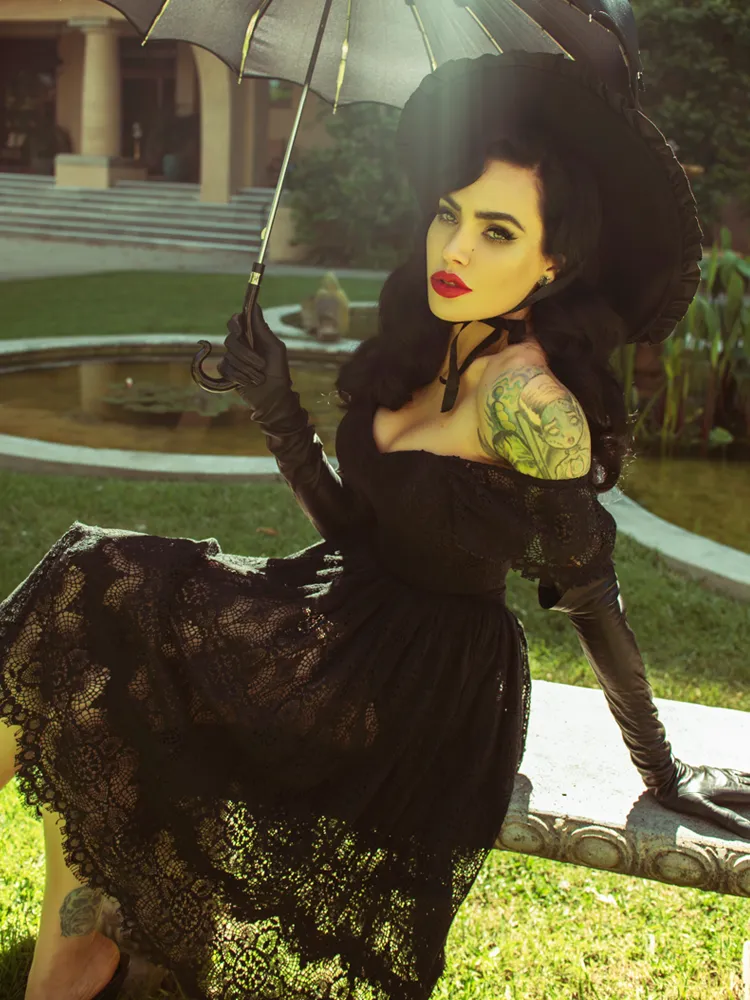 Southern Gothic Skirt in Black PETITE