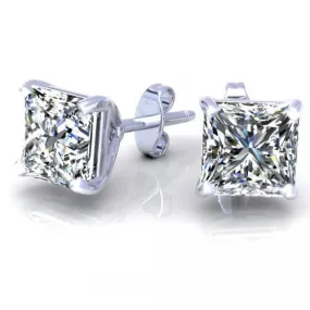 Stylish 0.25CT Diamond Stud Earrings in 14KT White Gold