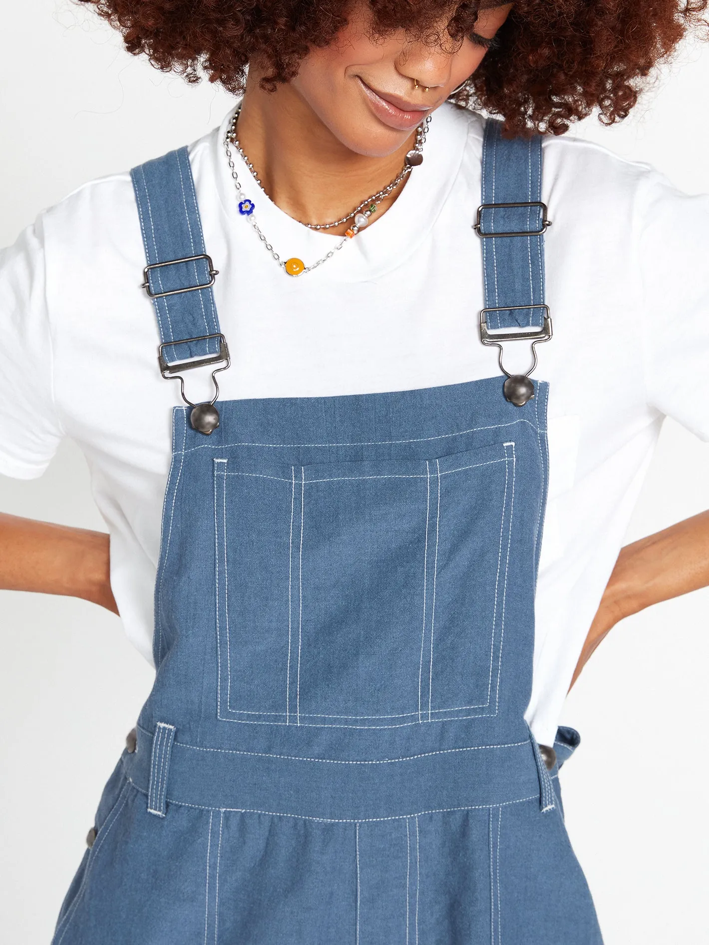 Sunday Strut Overalls - Flight Blue