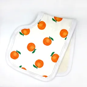 Sweet Citrus Orange Fruit Burp Cloth - Organic Cotton