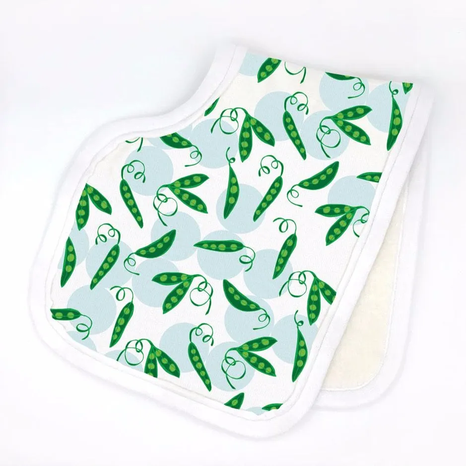 Sweet Pea Burp Cloth - Organic Cotton