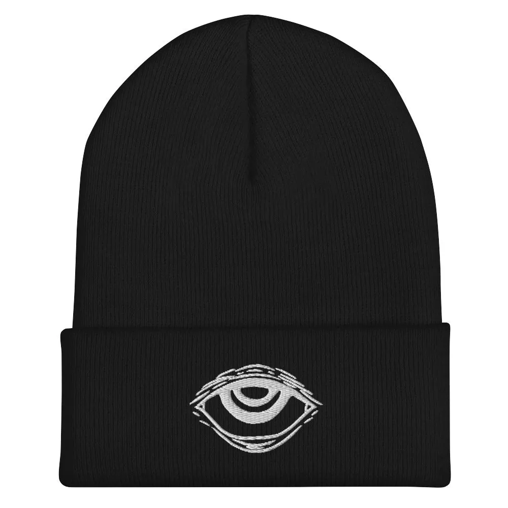 Third Eye Beanie - Unisex Grunge Vegan Knit Hat Alternative Fashion Accessories Alt Style Dark Academia Hats