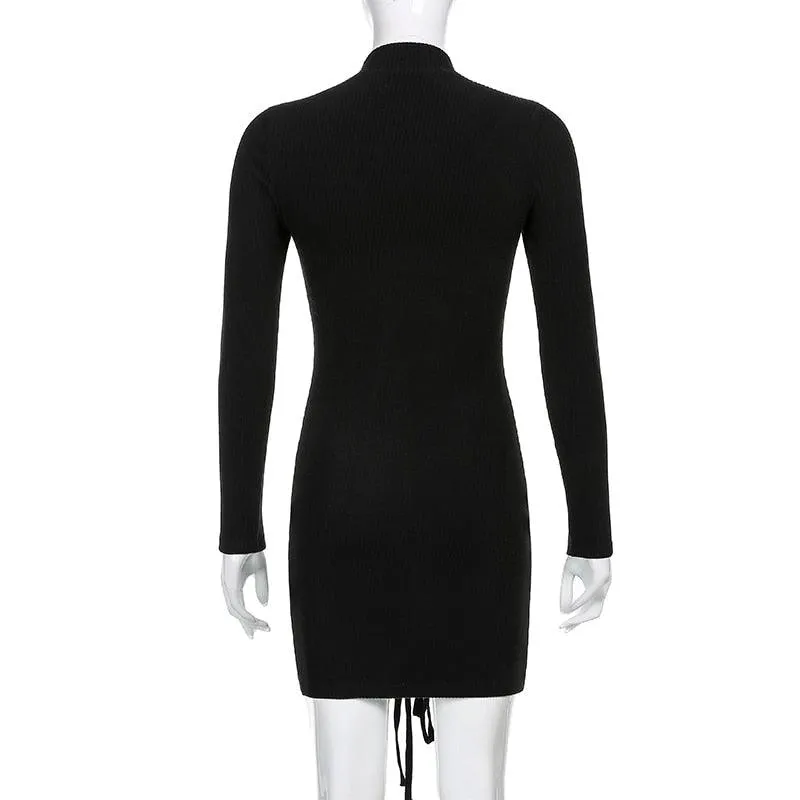 Toleet Ive Black Tie Up Dress