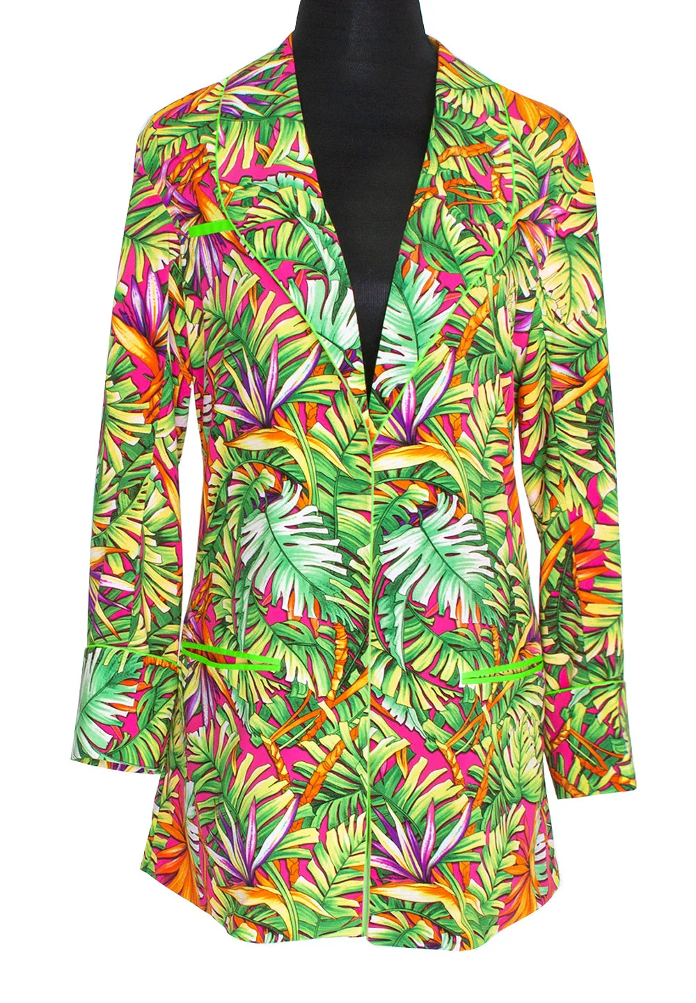 Tropics - Jungle Paradise Blazer (Neon Green)